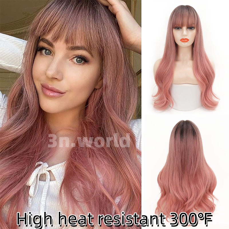 [No.79]26” Synthetic 300℉ Water Wave Purple Gradient Heat Resistant