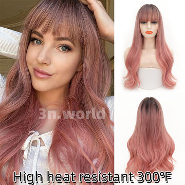 [No.79]26” Synthetic 300℉ Water Wave Purple Gradient Heat Resistant