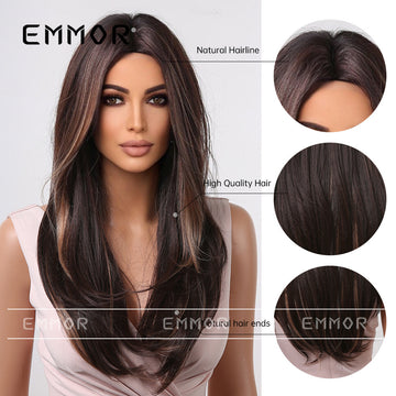 [No.8]24” Synthetic 300℉ black Highlight brown