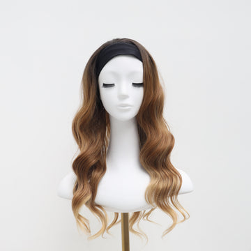 [No.75]24” Synthetic 300℉ Headband Long Body Wave Heat Resistant