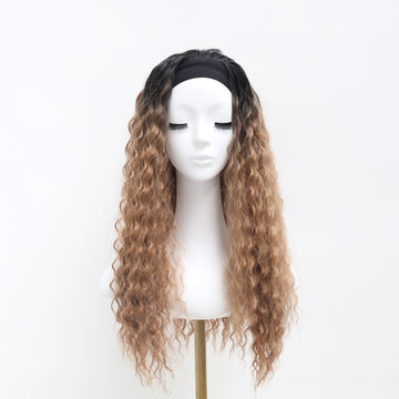 [No.19]24” Synthetic 300℉ Headband Blonde Water Wave Heat Resistant