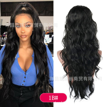 [No.31]24” Synthetic 300℉ Ponytail Water Wave Heat Resistant